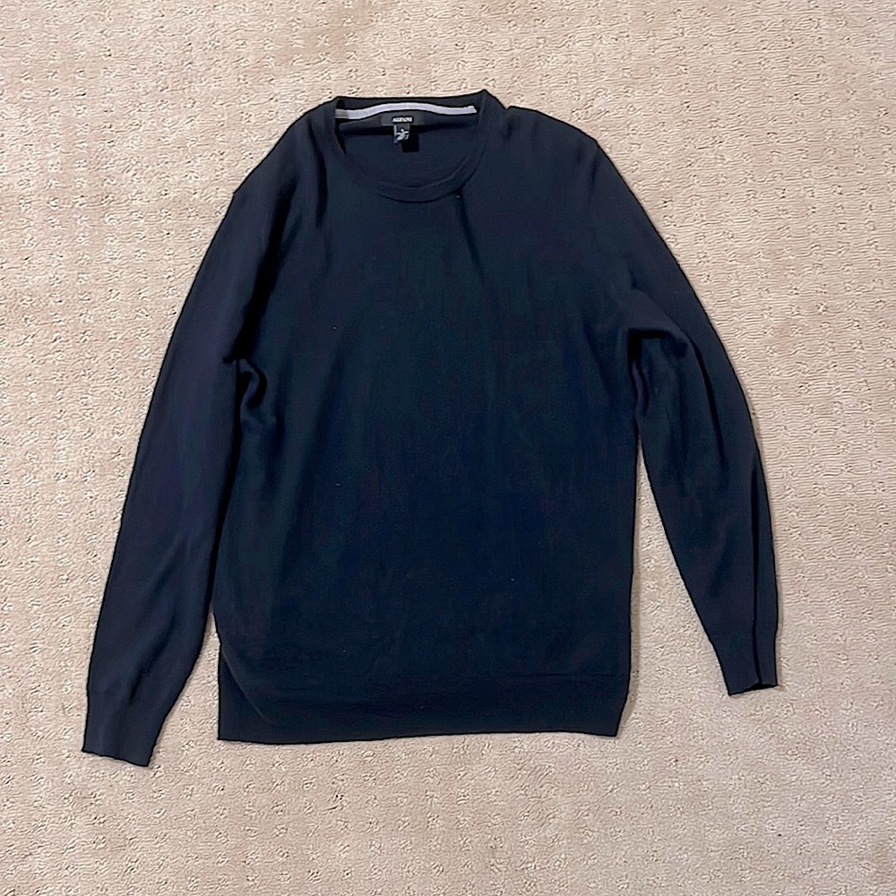 alfani - navy crewneck
